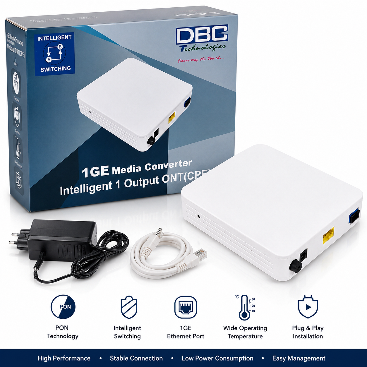 DBC 1GE FTTH XPON ONU